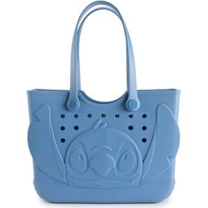Rare Disney Stitch Tote bag- Rubber- Blue